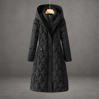 Women's Cozy Hooded Longline Winter Coat 3