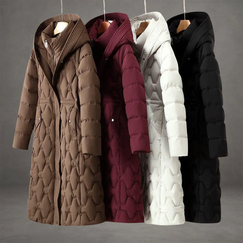 Women's Cozy Hooded Longline Winter Coat 8
