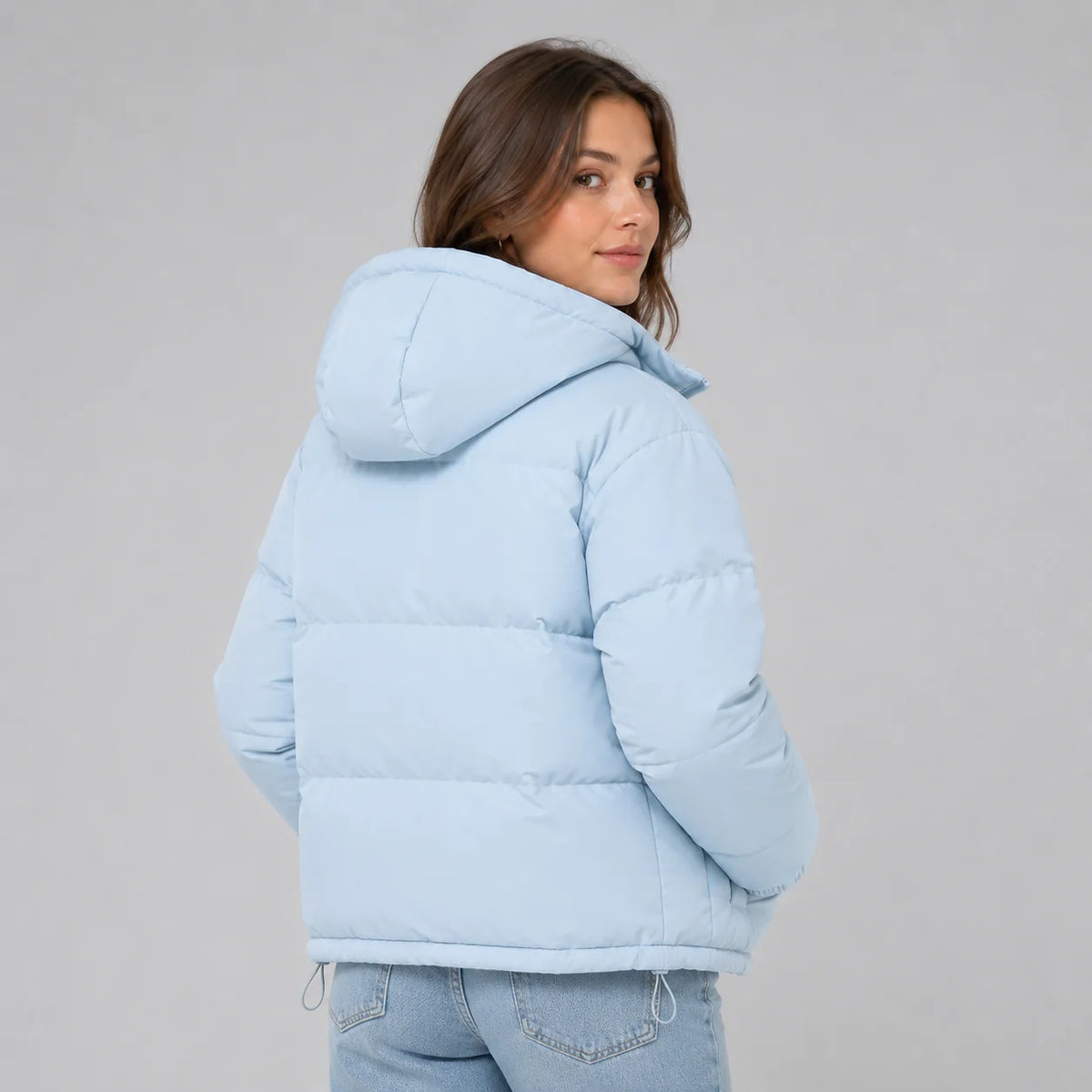 Unisex Cozy Hooded Quilted Jacket