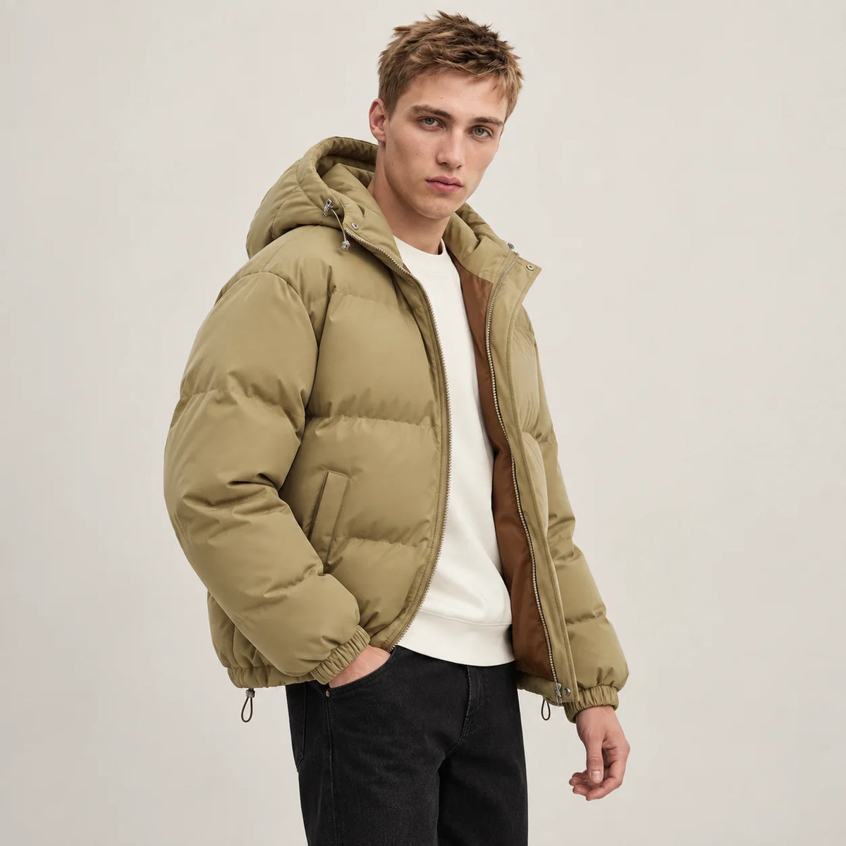 Unisex Cozy Hooded Quilted Jacket