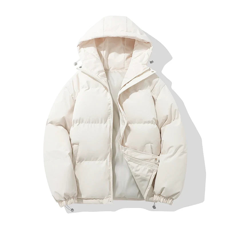 Unisex Cozy Hooded Quilted Jacket