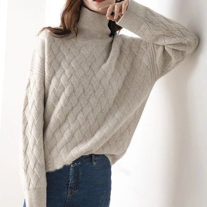 Women's Cozy Lightweight Turtleneck Sweater 2