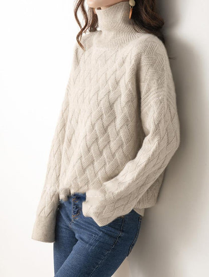 Women's Cozy Lightweight Turtleneck Sweater 4