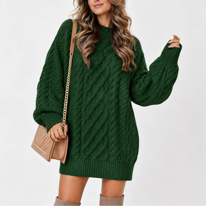 Women's Cozy Oversized Cable-Knit Sweater 2