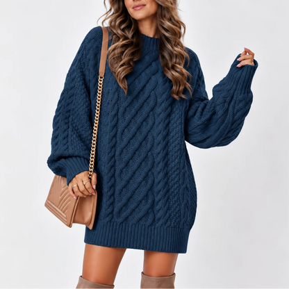 Women's Cozy Oversized Cable-Knit Sweater 4