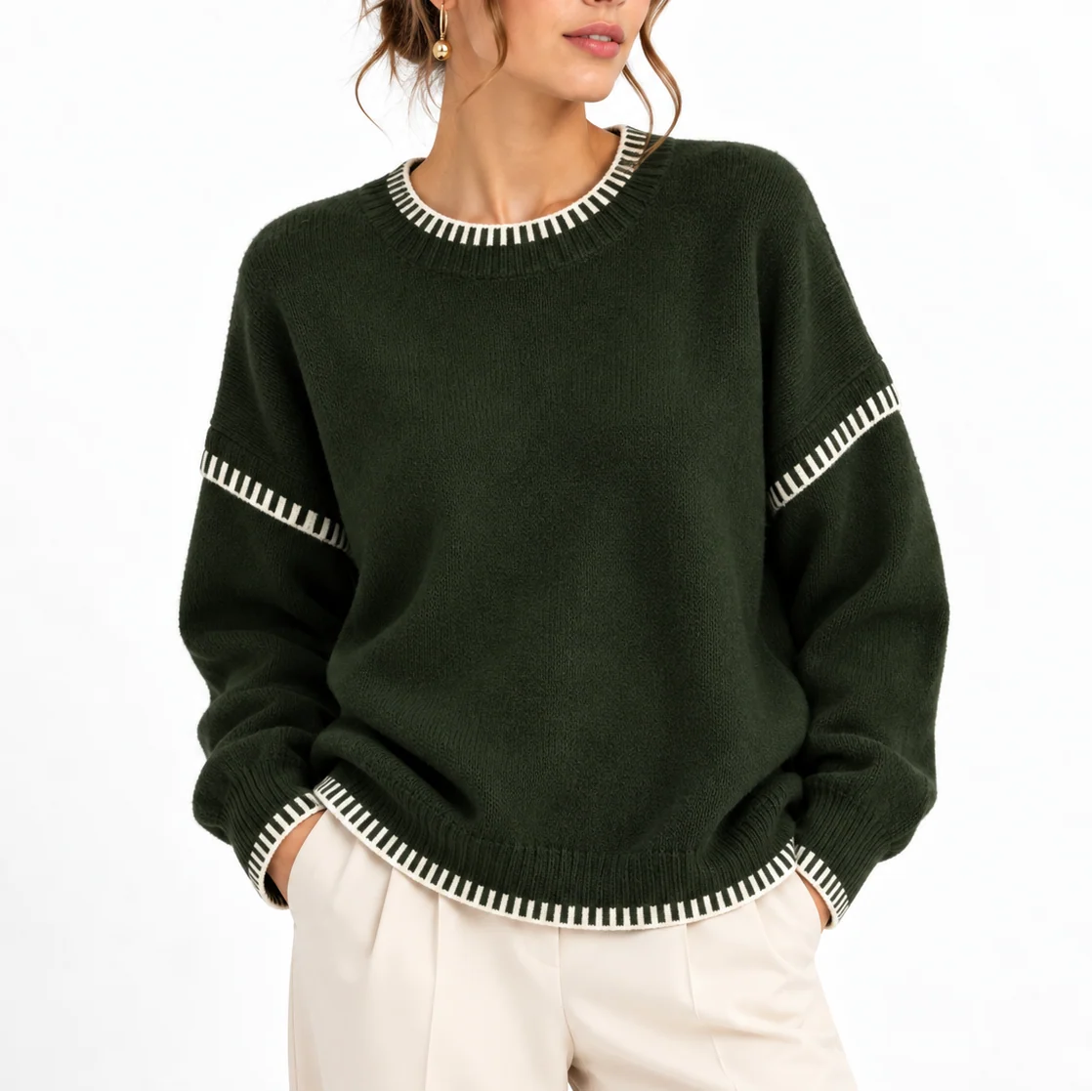 Women's Cozy Oversized Chunky Knit Sweater 2