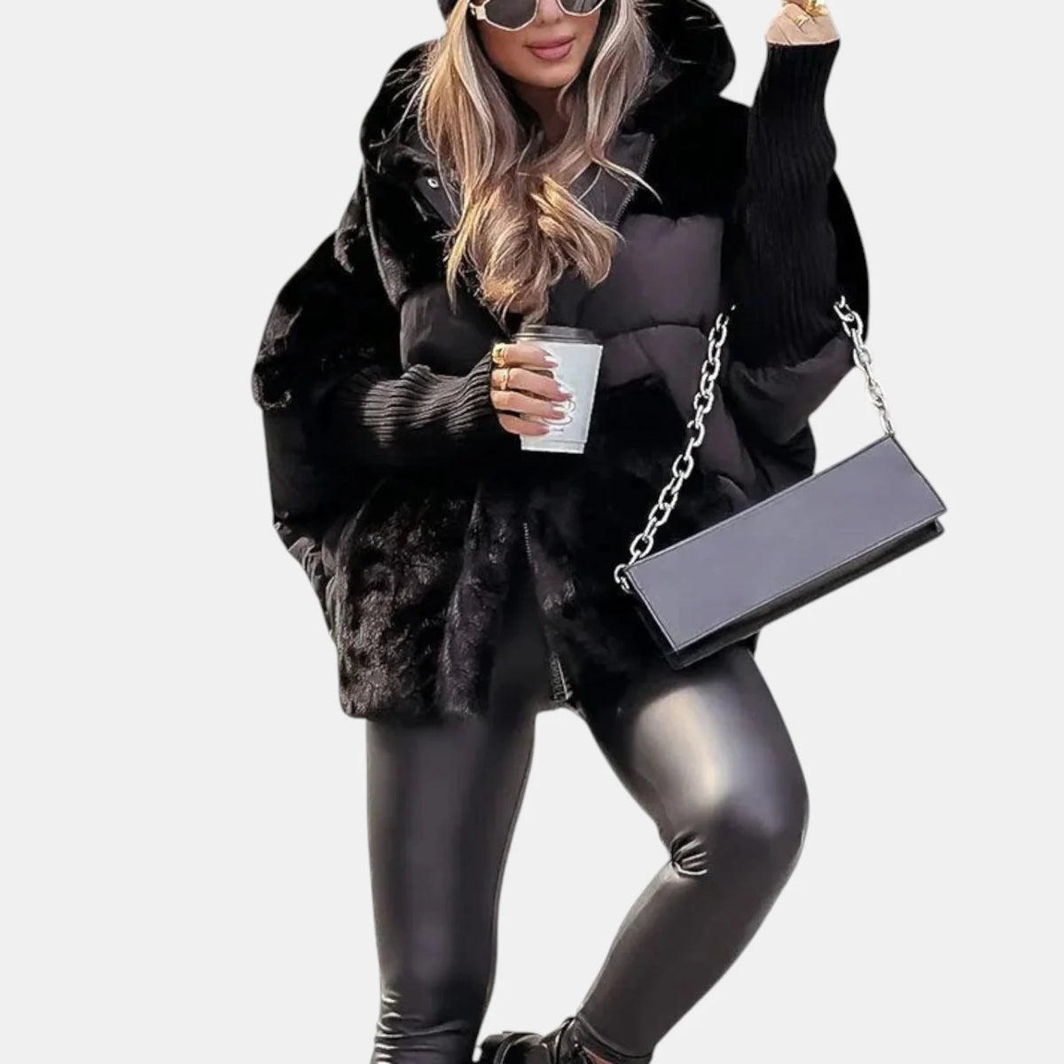 Women's Cozy Oversized Hooded Quilted Puffer Jacket 1