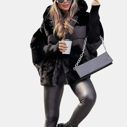 Women's Cozy Oversized Hooded Quilted Puffer Jacket 1