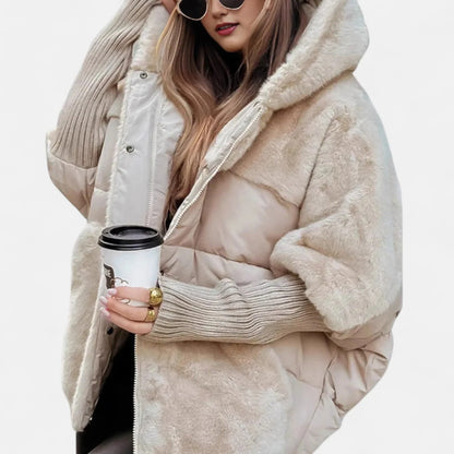 Women's Cozy Oversized Hooded Quilted Puffer Jacket 3