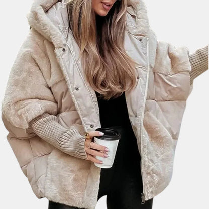 Women's Cozy Oversized Hooded Quilted Puffer Jacket 4