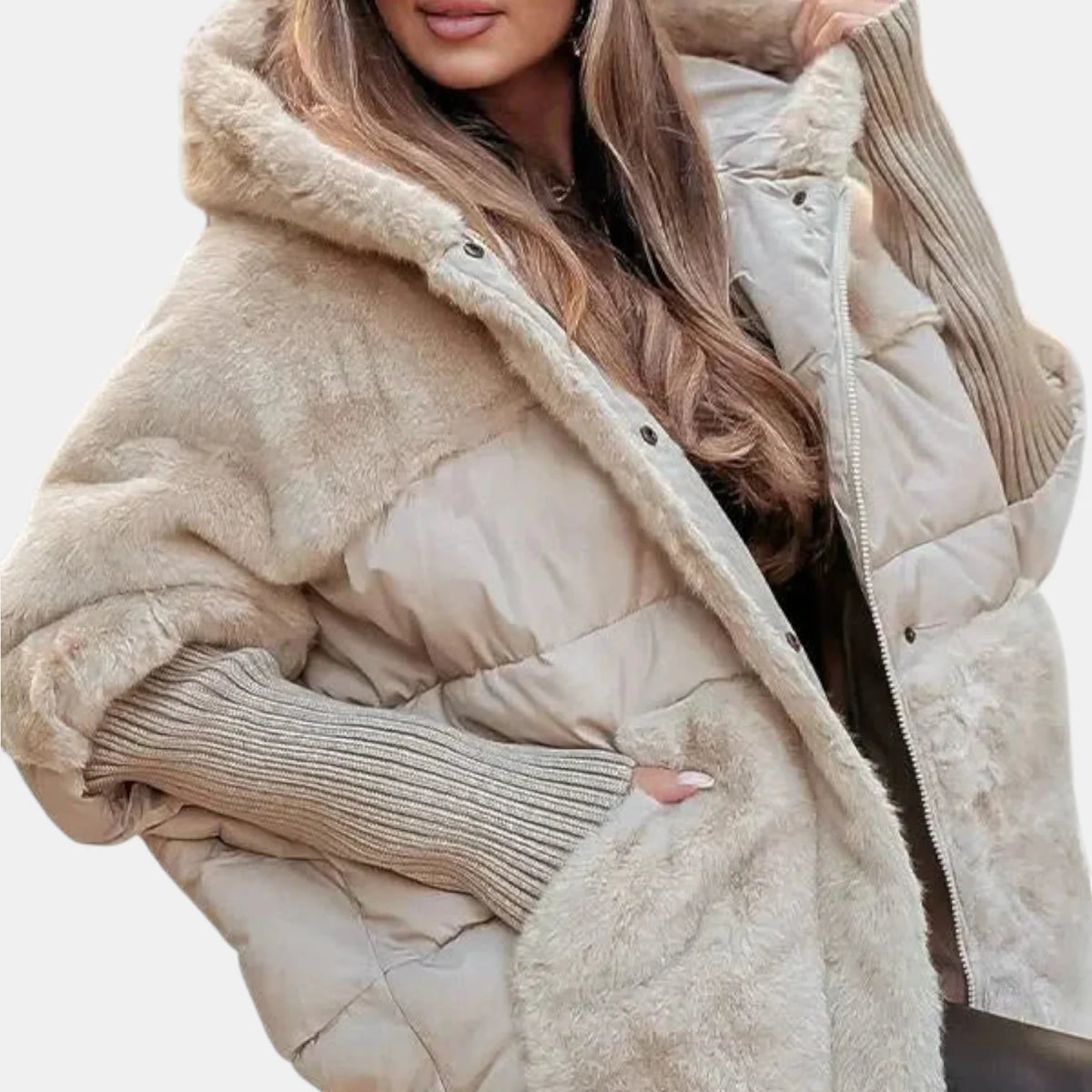 Women's Cozy Oversized Hooded Quilted Puffer Jacket 5