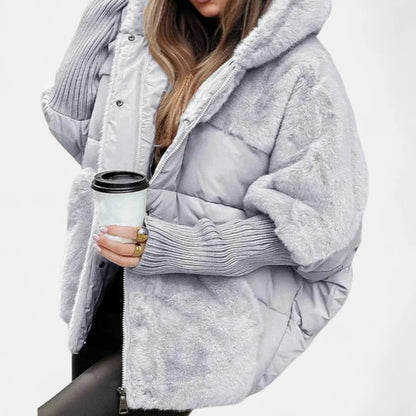 Women's Cozy Oversized Hooded Quilted Puffer Jacket 7