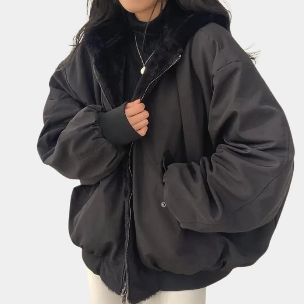 Women's Cozy Oversized Quilted Winter Jacket
