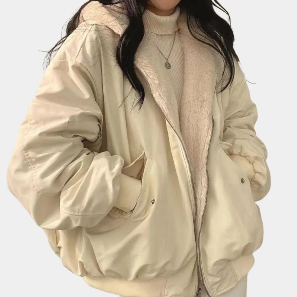 Women's Cozy Oversized Quilted Winter Jacket