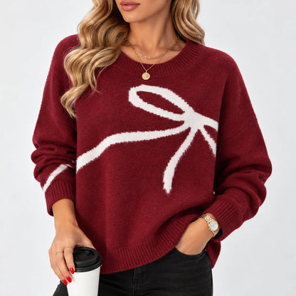 Women's Cozy Oversized V-Neck Sweater 2