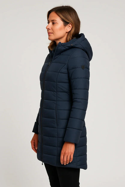 Women's Cozy Quilted Hooded Puffer Winter Coat 1