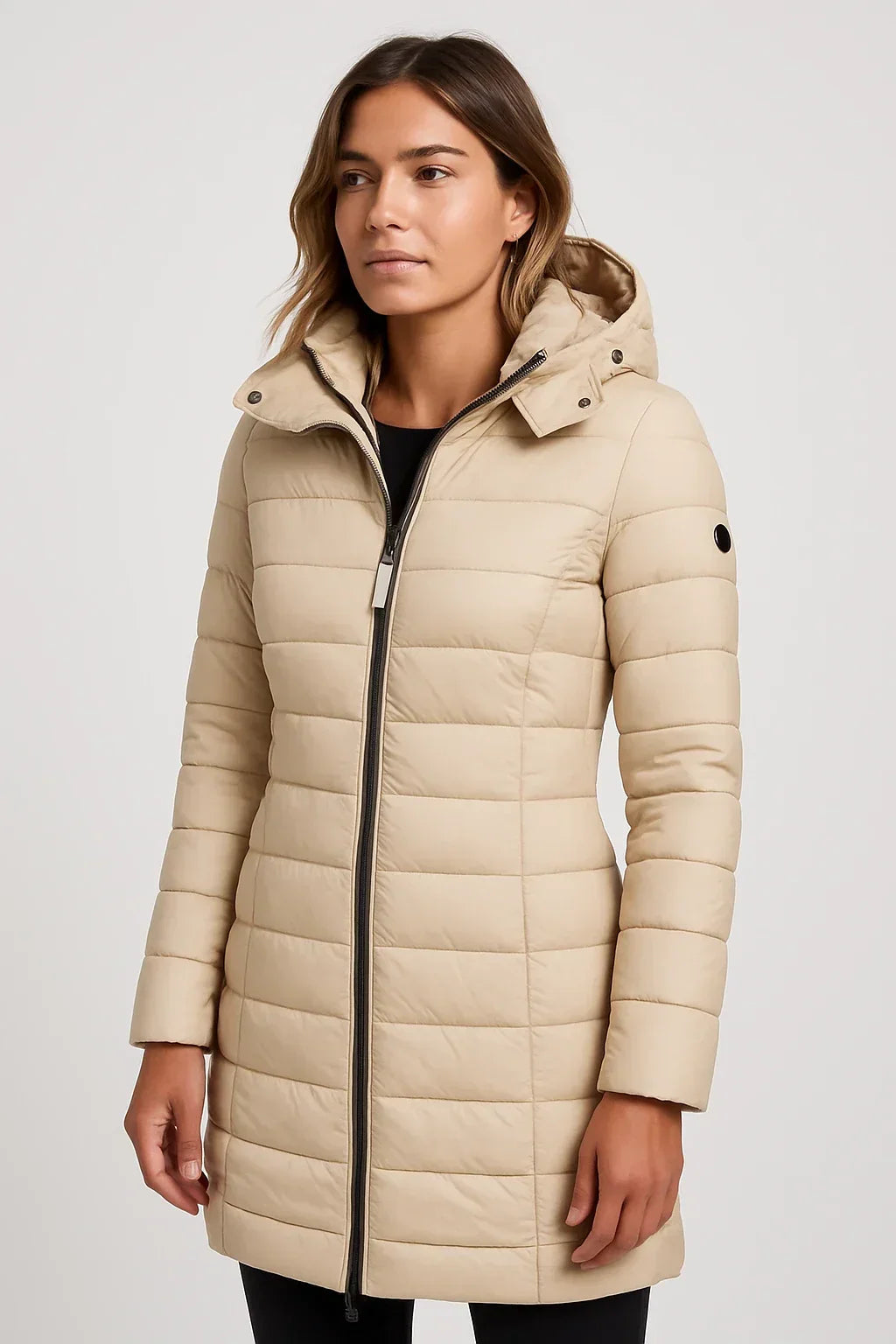 Women's Cozy Quilted Hooded Puffer Winter Coat 4