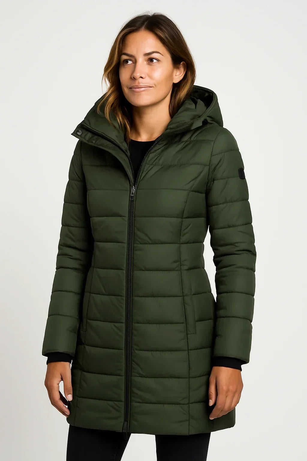 Women's Cozy Quilted Hooded Puffer Winter Coat 5