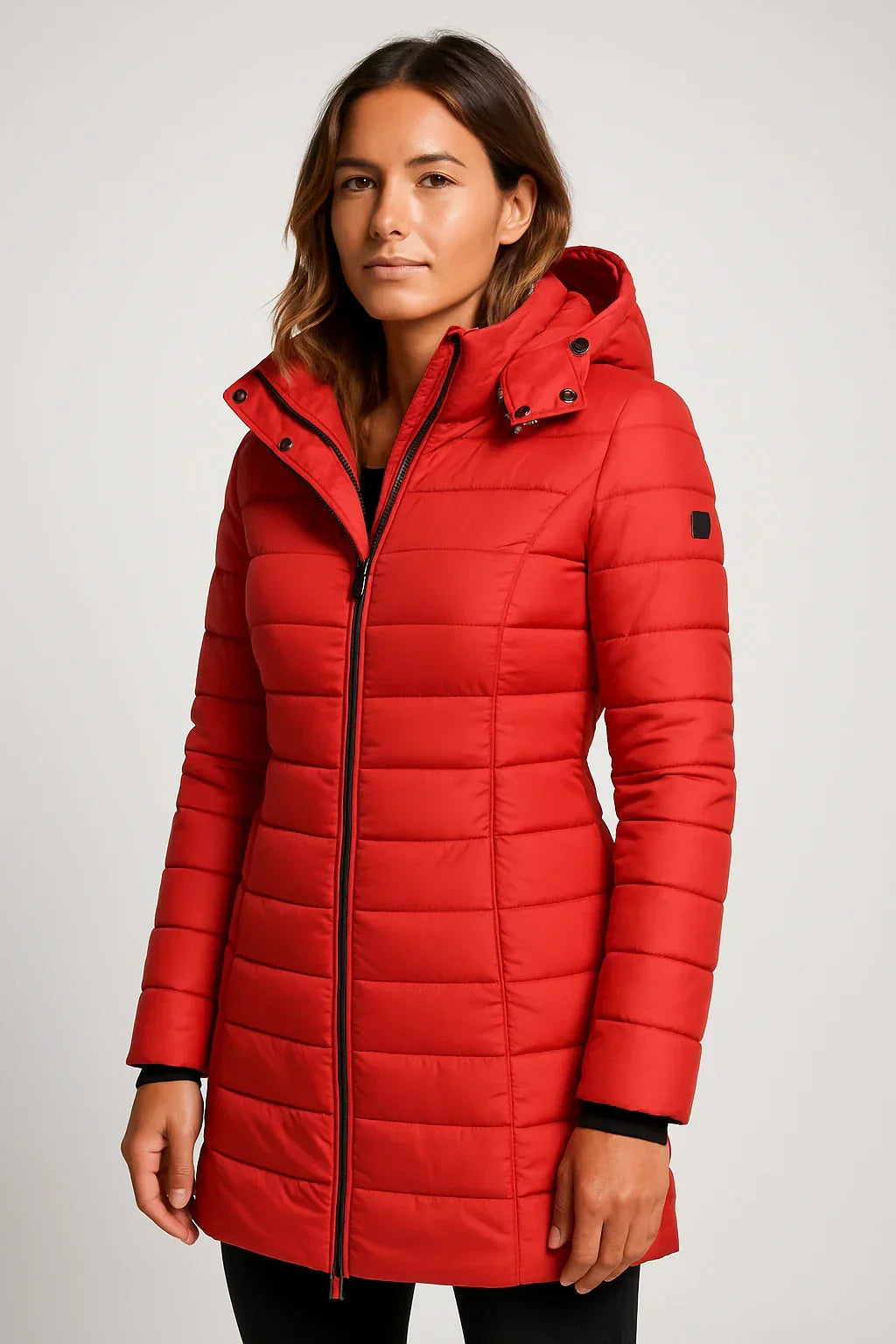 Women's Cozy Quilted Hooded Puffer Winter Coat 7