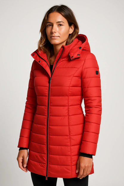 Women's Cozy Quilted Hooded Puffer Winter Coat 7