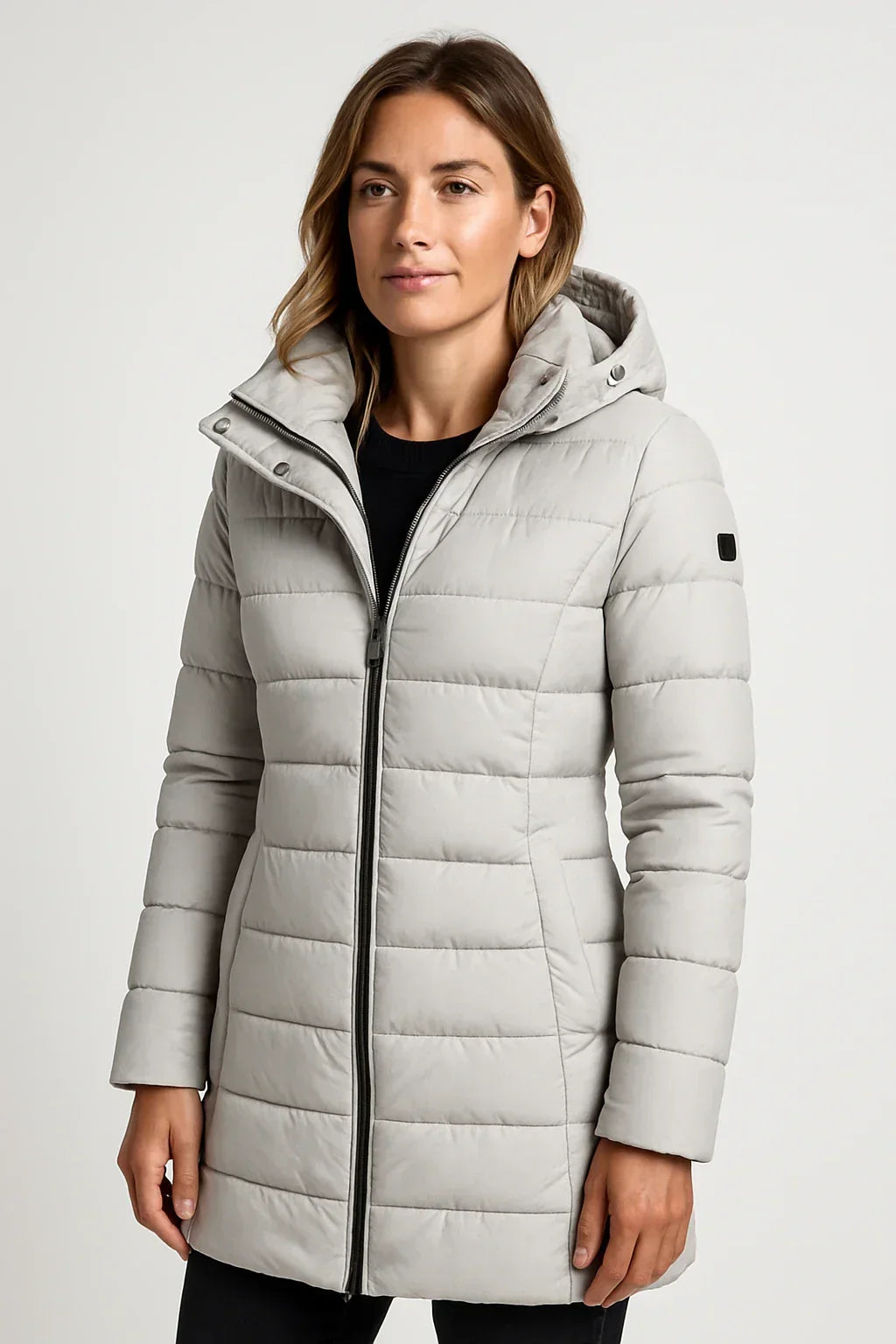 Women's Cozy Quilted Hooded Puffer Winter Coat 8