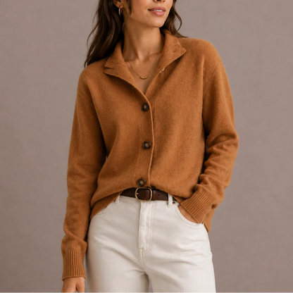Women's Cozy Relaxed Fit Button-Up Cardigan 1