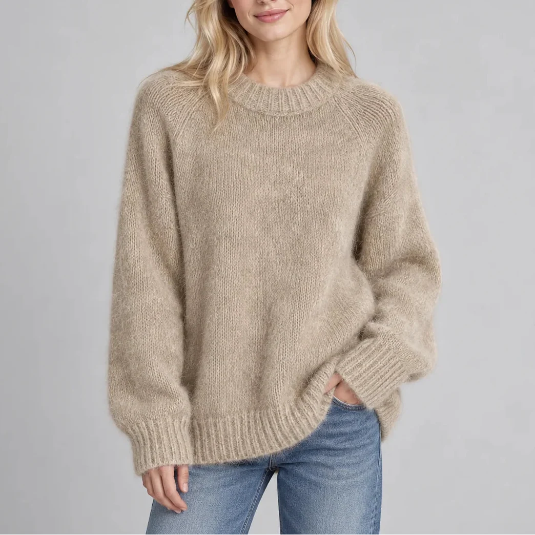 Women's Cozy Relaxed Fit Oversized Jumper 0