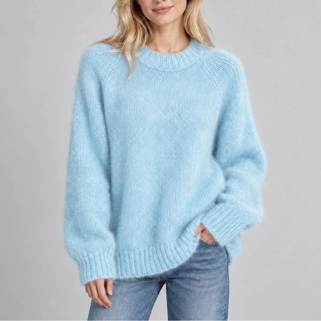 Women's Cozy Relaxed Fit Oversized Jumper 4