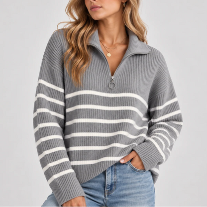 Women's Cozy Relaxed Fit Ribbed Sweater 2