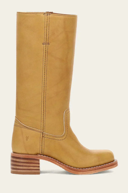 Women's Elegant Mid-Calf Stacked Block Heel Boots 4