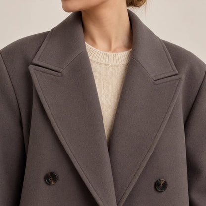 Women's Oversized Double-Breasted Spring Coat 4