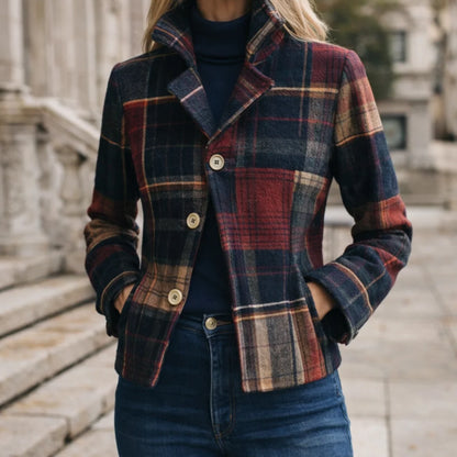 Women's Tailored Stand Collar Mid-Season Coat 0