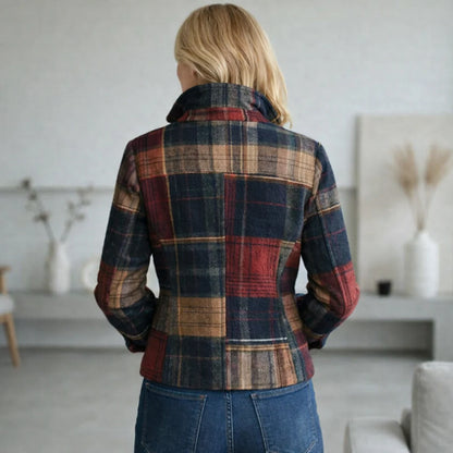 Women's Tailored Stand Collar Mid-Season Coat 2